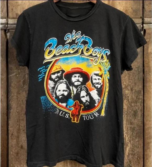 The Beach Boys Band US Tour Heavy Cotton Black T Shirt S-5XL TR885 XXXXL
