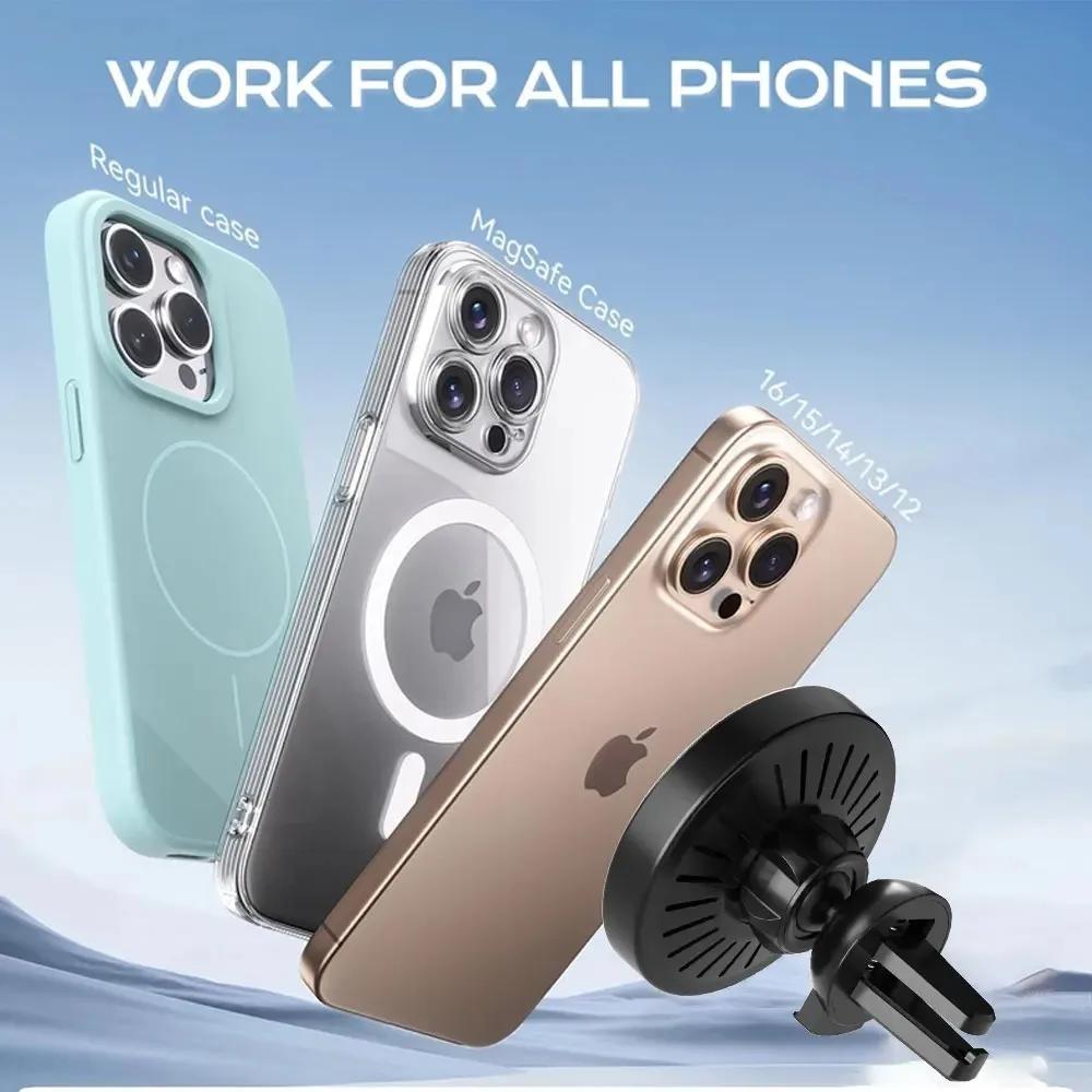 Xiaomi Car Phone Holder Magnetic Wireless Charge Cellphone Bracket For iPhone Magsafe 16 15 14 13 12 Fast Charging Air Vent Stand Mount