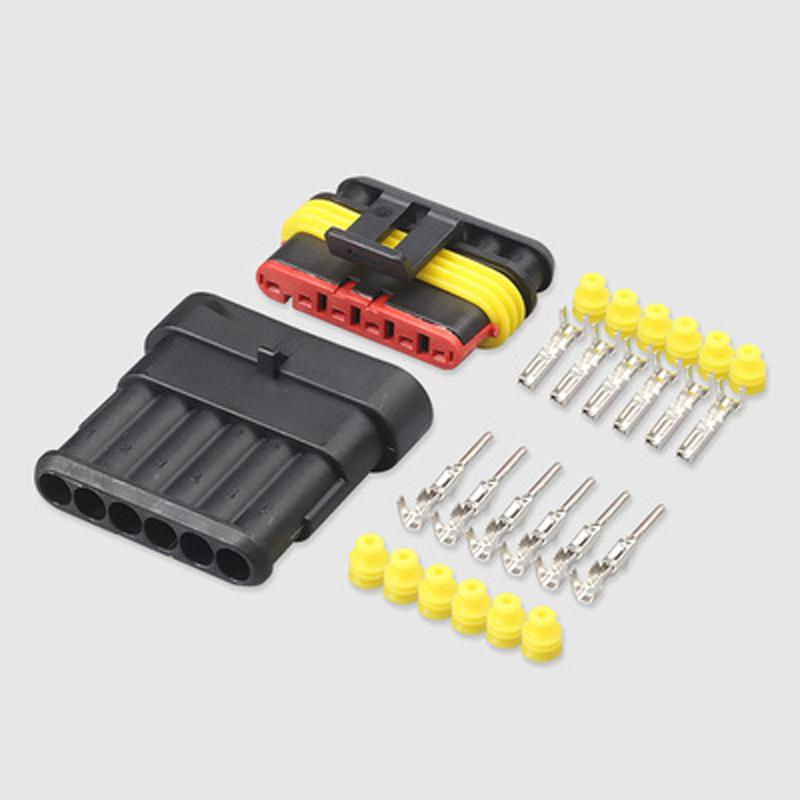 

1,5 серии 1p-6p автомобильный водонепроницаемый разъем, модификация линии, аксессуары, держатель для атмосферной лампы, набор из 5 предметов