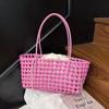 Tkana Modna Ażurowa Torba Jednoramienna Ręczna Crossbody dla Kobiet Casualowych