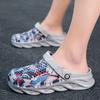 2025 Summer New Korean Version Personalized Outdoor Two Wear Sandals Large Size Men's Hole Shoes Light and Hollow