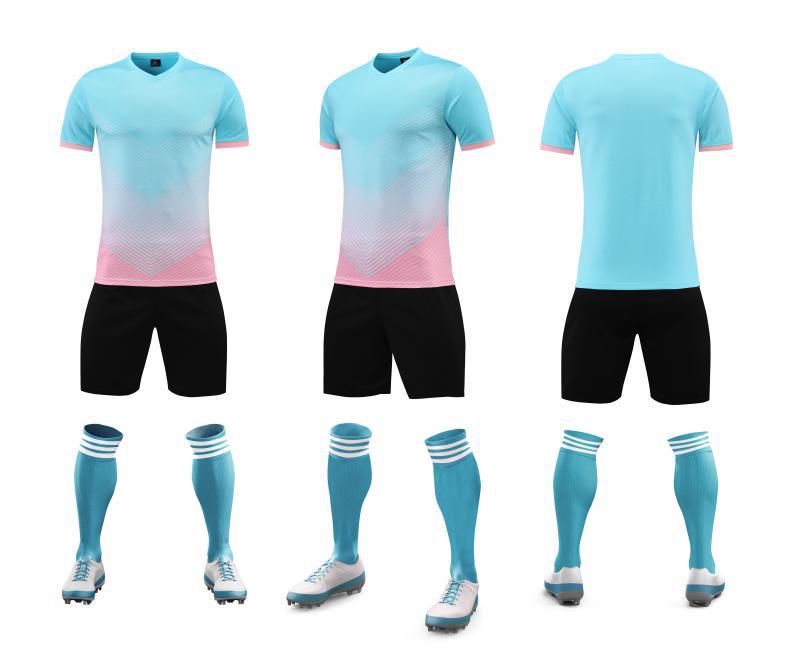 Custom Football Training Suit Set - Short Sleeve, Breathable Team Uniform for Adults & Children