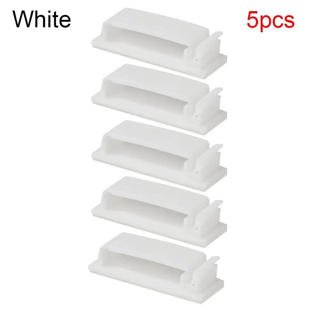 5/10Pcs Electrical Equipment Supplies Wire Holder Organizer Table Desk Storage Self-adhesive Wire Tie Cable Clips Cable Clamp
