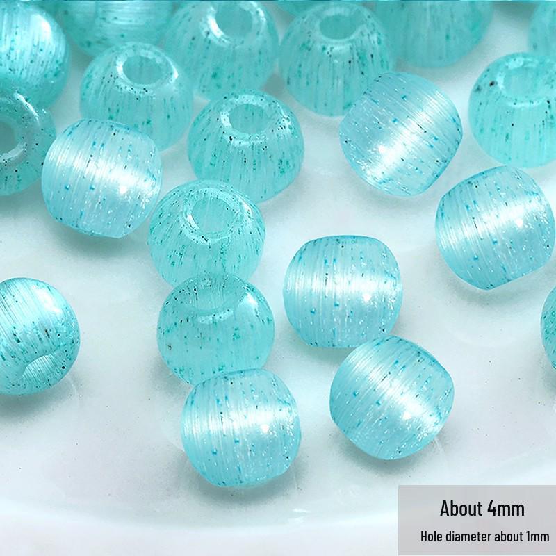Blauer Glas-Reiskorn-Haarnadel: Handgefertigter Schmuck-Accessoire im antiken chinesischen Stil