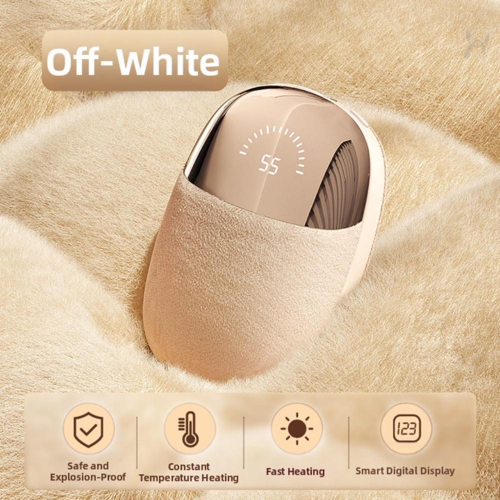 Handheld Plush Hand Warmer with USB Rechargeable Technology and Adjustable Heat Settings for Personalized Comfort