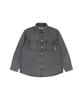 Lab101 Oversized Stonewash Denim Shacket (Grey)