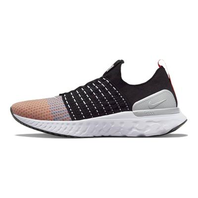 Adidași Bărbați Nike React Phantom Run Flyknit 2 Negru Portocaliu Echipă Verde Electric Alb DQ7647-001