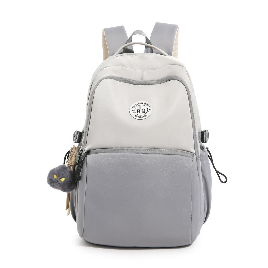 Schoolbag New Large Capacity Backpack Men's Trendy Cool Casual Class Travel Bag Lightweight Backpack Junior High School School Bag Women