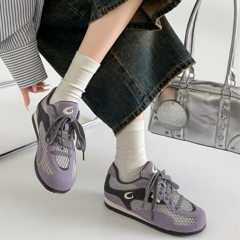 Fashion Female New Sports Shoes 2025 Fashion All Match Mesh Casual Training Women Shoes Concise Soft Low Heels Ladies Sneakers flats