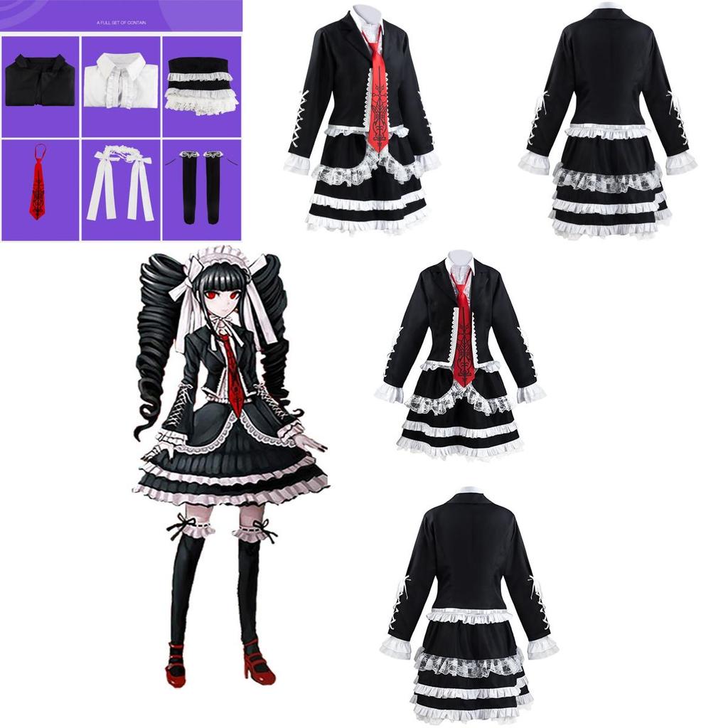 Neues Anime Danganronpa Celestia Ludenberg Cosplay Kostüm – authentischer Look