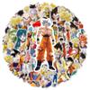 50PCS Classic Anime Dragon Ball Stickers Cartoon Son Goku Sticker Waterproof Phone Case Laptop Stationery Decals DIY Kids Toy