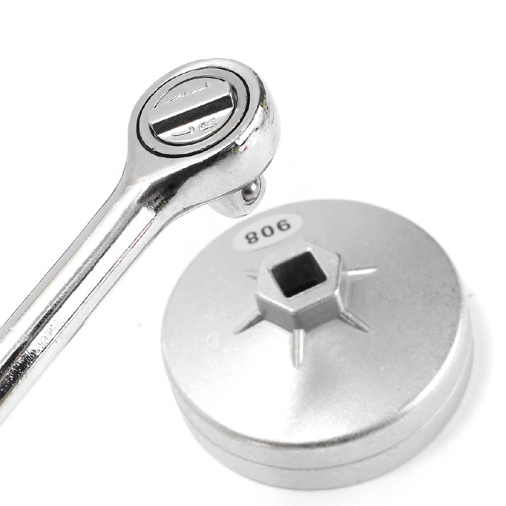 New Aluminum Alloy Cup Type Oil Filter Cap Wrench Socket Wrench Vehicle Maintenance Filter Wrench Tool 23pcs Cap Grid
