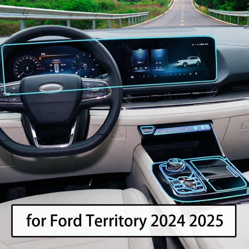 Car Interior Protective Film for Ford Territory 2024 2025 Equator Sport Car TPU Center Console Anti-scratch Auto Stickers