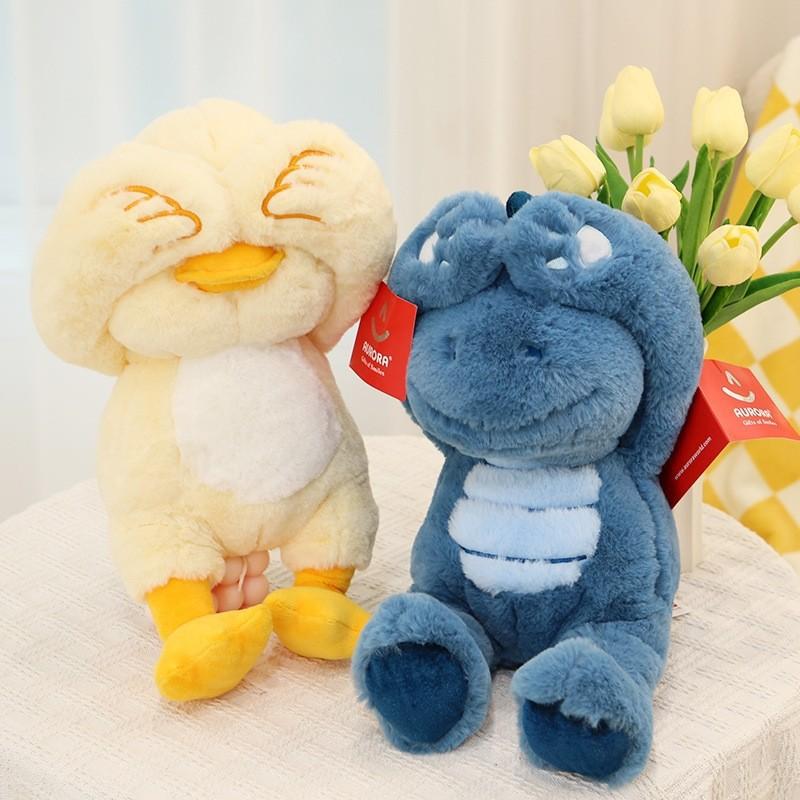 Wulula Hide-and-seek Series Plush Toy Panda Dinosaur Rabbit Children Comforting Toy Girlfriend Birthday Gift
