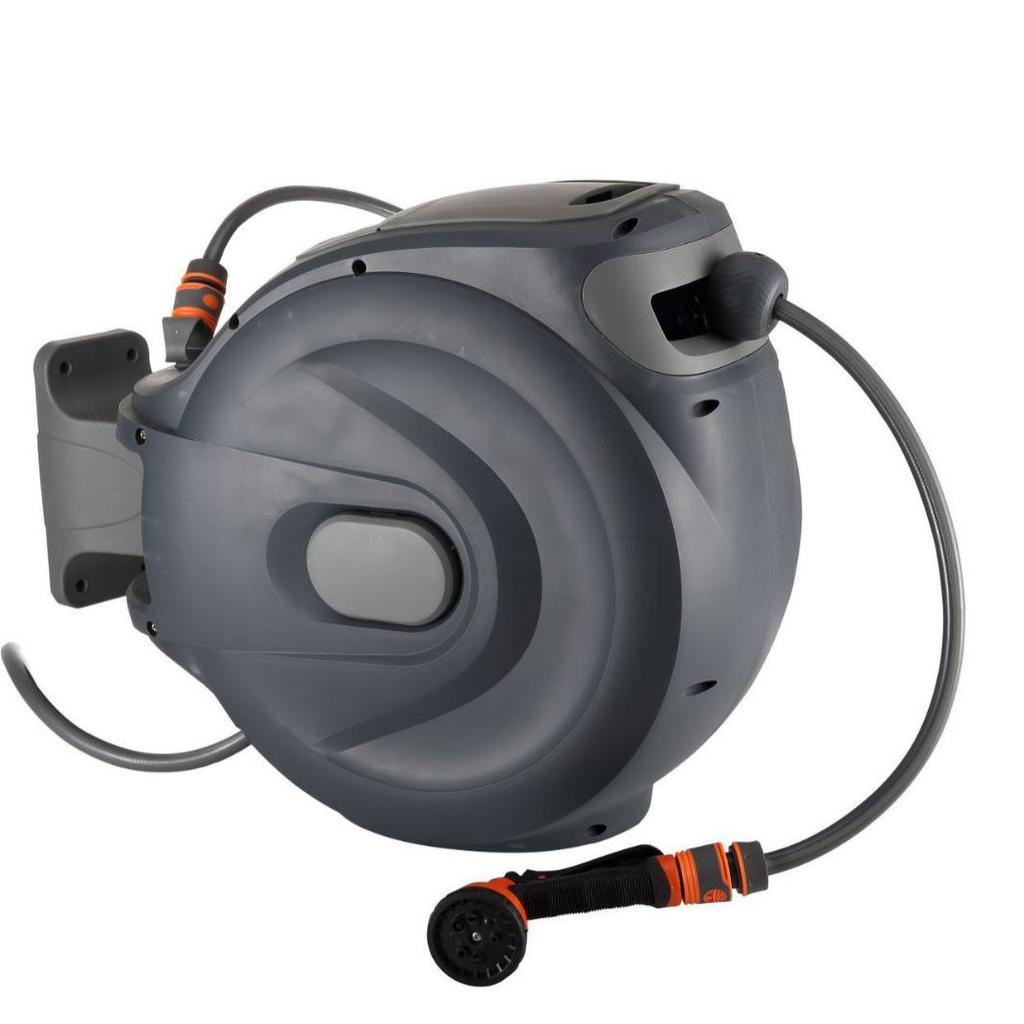Automatic Retractable Garden Hose Reel with PVC Braided Hose