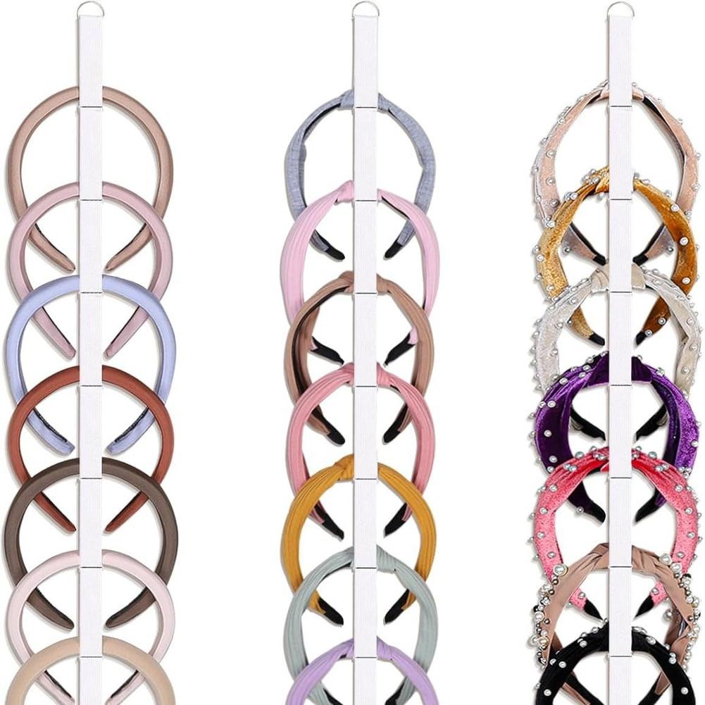 Foldable Hairband Organizer Hair Accessories Organizer Compact Headband Holder Easy Installation Lightweight And Portable