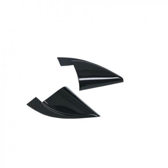 For Hyundai KONA 2018-2022 Carbon Fiber Front Triangle A Pillar Cover Trim