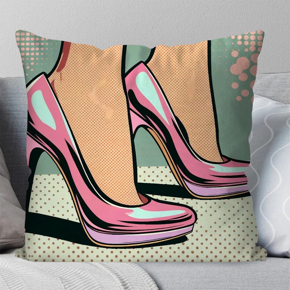 1pc Fashion POP Comic Portrait Pillow Case Square Pillow Bedroom Sofa LeisureComfortCushionCar Living Room Home Decoration 40X40