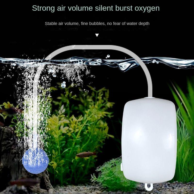 

Aquarium Air Pump 2.5W Ultra Quiet Mini Oxygen Compressor for Fish Tank/Bowl with Dual Outlets Energy-Saving Bubbler Aerator 220V EU plug