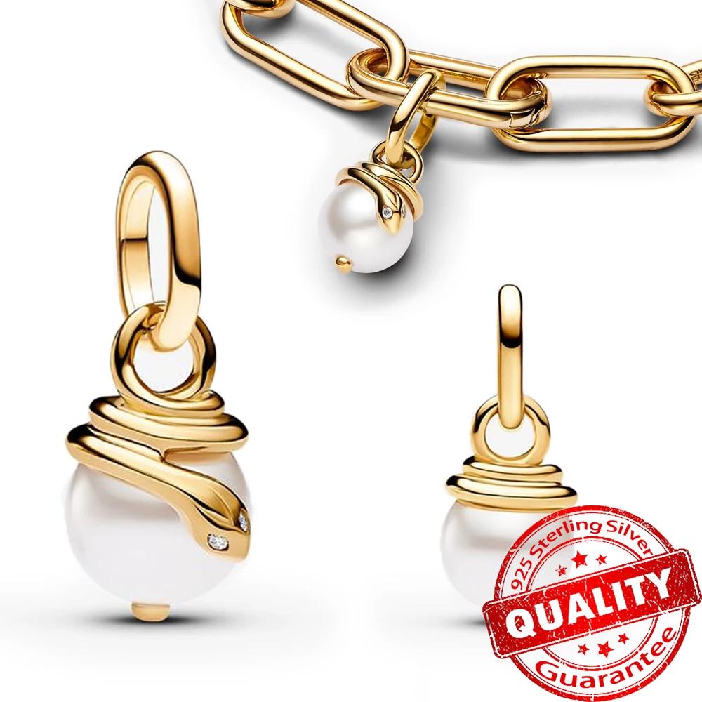 New Copper Me Series Infinity & Wing Medallion Charm Snake Pearlescent Mini Dangle Charm Fit Original Bracelet