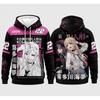 3D Geprint Universeel Hooded Sweatshirt voor Mannen en Vrouwen, Herfst en Winter Pullover, Tanktop, Anime Print Comic Cosplay Harajuku