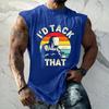 Men's Sleeveless Casual Tank Top Loose Fit Muscle Shirt Graphic Print Summer Workout Sportswear