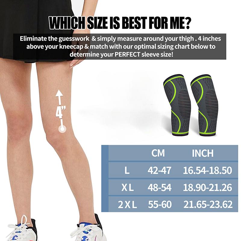 1PCS Knee Brace Support Compression Sleeve Breathable Pad For Running Jogging Sports