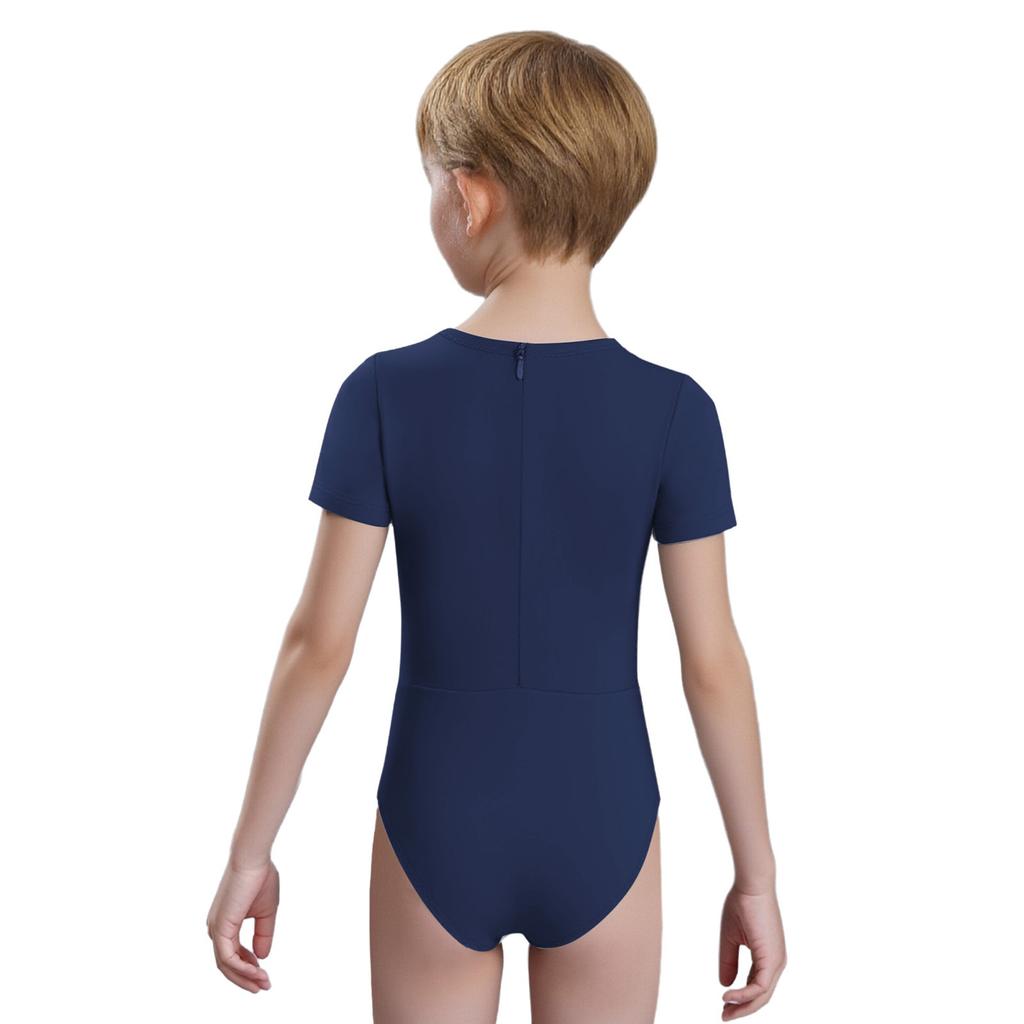 Unisex Ubranka Dziecięce Adaptacyjne Zapięcie na plecach Niewidoczny Zamek Błyskawiczny Zapobiegające Rozbieraniu Kombinezon Okrągły Dekolt Krótki Rękaw Body