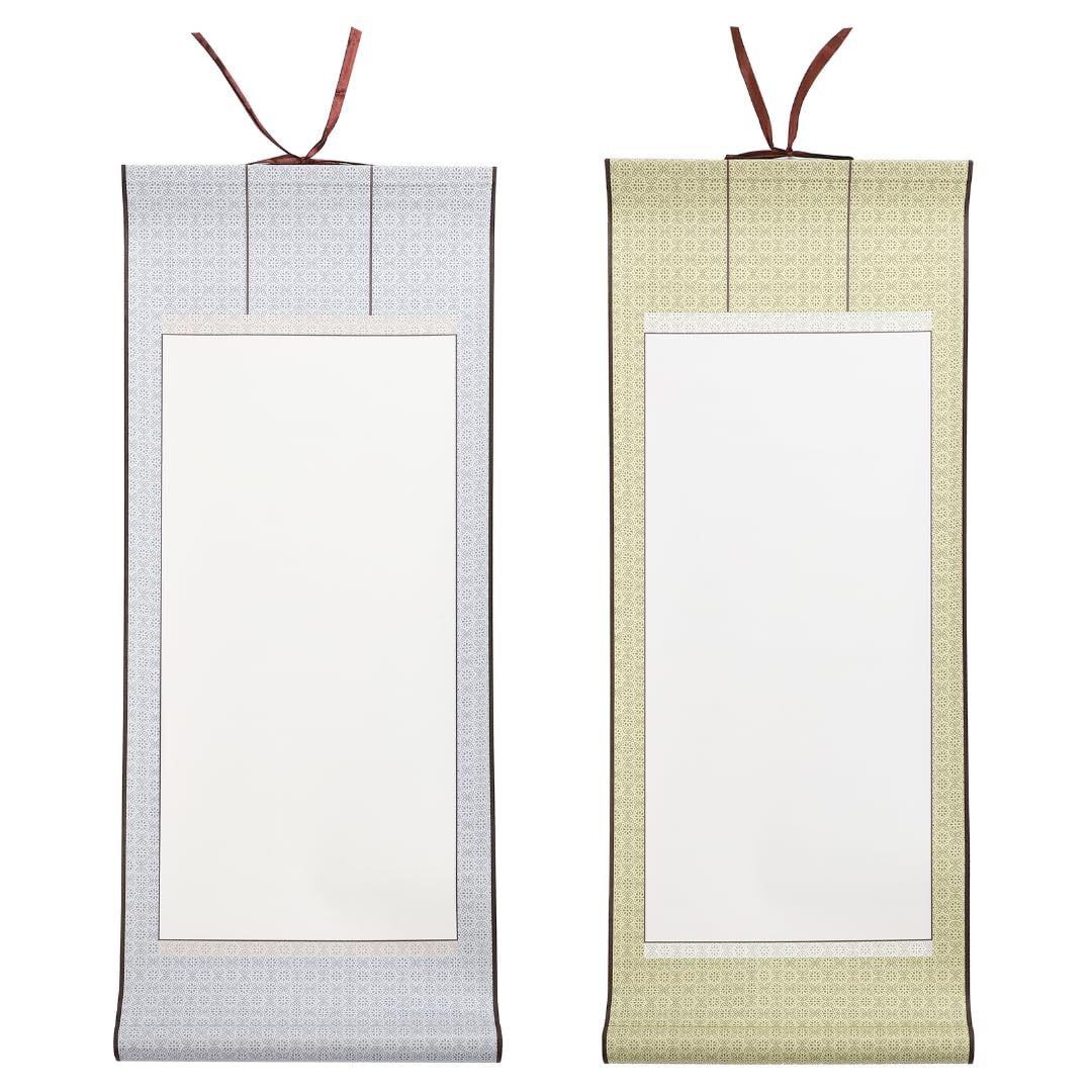 

Uccellino Hanging Scroll with Wind Set of 2 Plain White New Ink Hanging Scroll A Belt, Widths, Paper, Half-sized Paper, Calligraphy, Scroll,