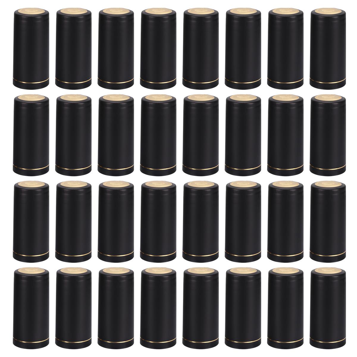 50pcs Heat Shrink Capsules Wine Bottles Caps Sleeves Red Wine Bottle Cap Sealer Suitable For Wine Bottle Sealer Cap Bar Party