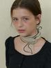 A ORGANZA RIBBON SCARF_IVORY