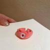 Winter Flocking Design Pearl Bowknot Rings for Women Fashion Exquisite Opening Finger Ring Sweet Christmas Jewelry Accessories