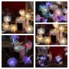 Flash Fiber Optic Flower String Lights Battery Powered Christmas Tree Flower Lights  Christmas