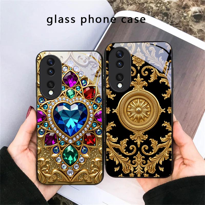 Secret Realm Blue Heart For Honor X5 Plus X30 X9c Smart X5b X9a X30 Max X50i 30 Pro 50 Pro 70 90Smart 200 Lite Glass Phone Case