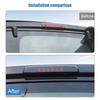 Car High Mounted Brake Light Lamp Decoration Stickers For Jeep Grand Commander 2006-2010 Car Exterior Accessories, Smocked Black.