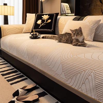 Four Seasons Living Room Non-slip Sofa Cushion Couch Sofa Covers Mat Chenille Slipcover Funda Sofa Mats