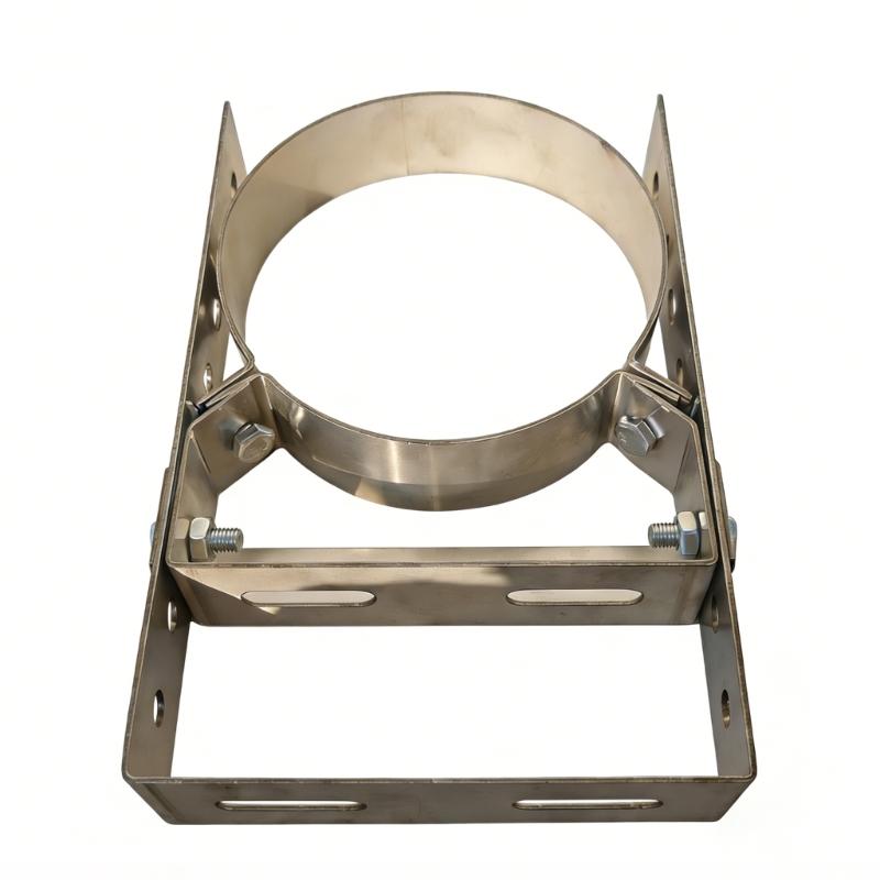 Premium 1.8MM Thick Metal Flue Support Attachment Small Style For Wall Mounting Safety