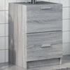 VidaXL Sink Cabinet Sonoma Grey 40x37x59 Cm Engineered Wood, Bathroom Cabinet, Storage Cabinet Room 848106