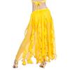 Bauchtanzkostüm für Damen Bauchtanzrock Chiffon Rüschen Maxirock Bauchtänzerin Outfit Halloween Kostüme