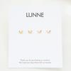 Lunne 14K Butterfly Piercing Earrings (14K Gold) S13