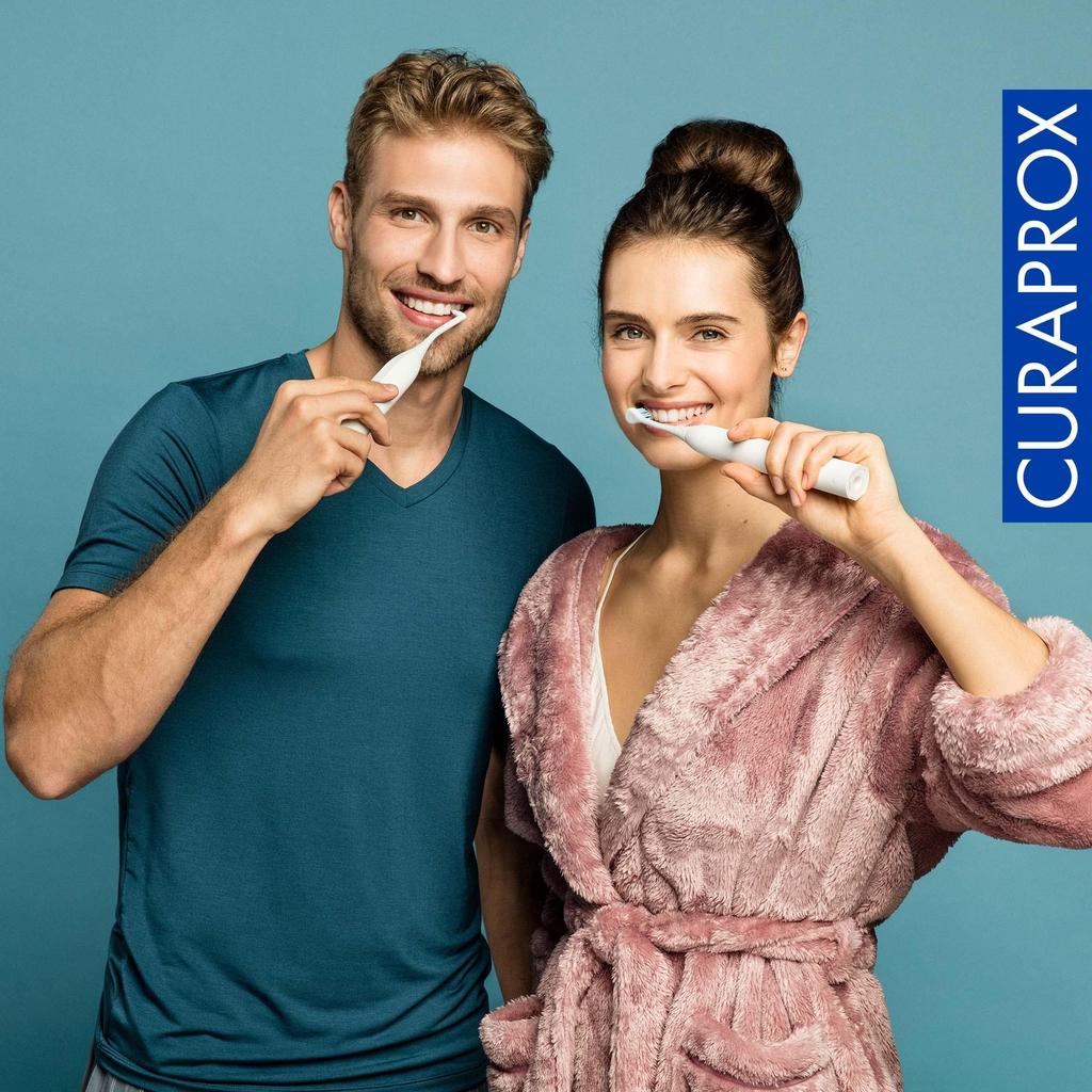 Curaprox Hydrosonic Easy Sonic Elektrische Zahnbürste Ersatz-Bürstenköpfe - (2er-Pack)