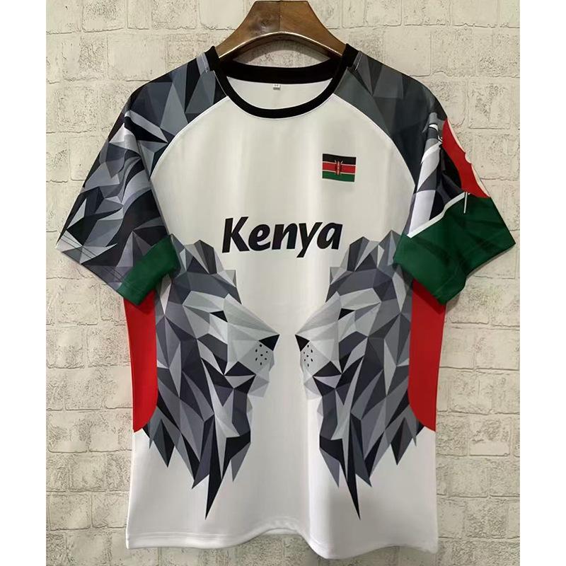2025 New Kenya Rugby Union Jerseys Short Sleeve T-Shirt Sportswear Kenya Rugby Jerseys
