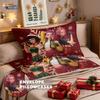 3-teiliges Weihnachten K-Pop Dämonenjäger Druck Kernloses Bettwäscheset Mehrere Größen Schlafzimmer Bettwäsche Dekoration Maschinenwaschbar