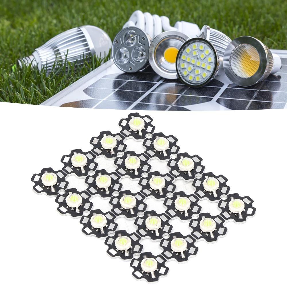 20PCS 3-5W LED Lamp Bead Pure White COB Light Beads Easy LED Chip  DIY Lighting Fixtures
