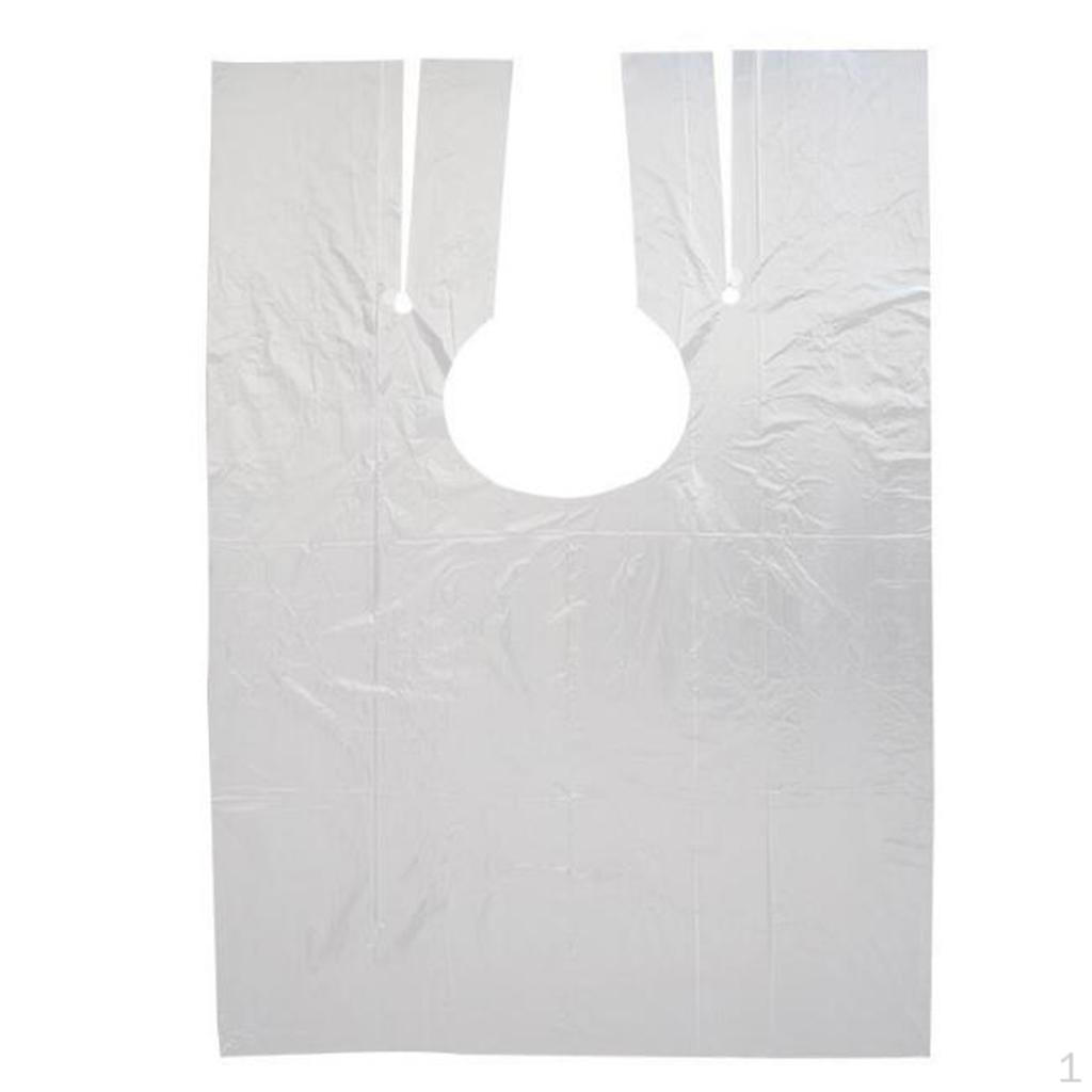 200x Disposable Hair Cutting Cape Salon Gown Unisex Barber Gowns Apron - 110x78cm
