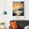 LNUYITR Hawaii Maui Vintage Travel Posters 08x12inch(20x30cm) Canvas Art Posters And Wall Art Picture Prints Modern Home Bedroom Decor Posters