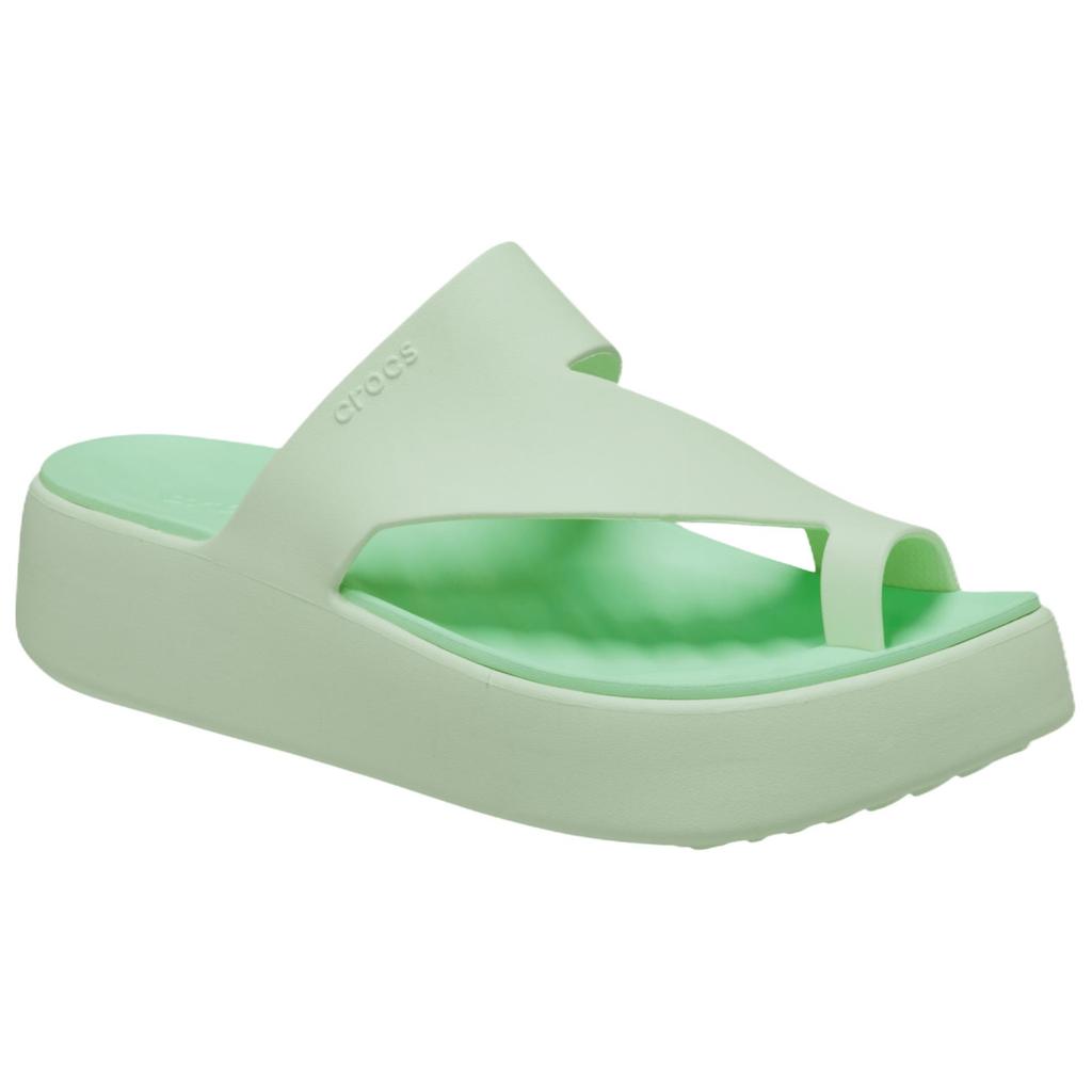 Crocs Women's Getaway Platform Toe Loop Sandals Jade Tint Lightweight Comfort Slip On 210834-3YH