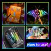 10/50/100PCS Transparent Laser Butterfly Stickers Holographic Stickers for Watercup Laptop Scrapbook Notebook Diary Stickers
