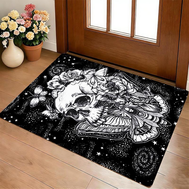 Skull Art Living Room Nonslip Area Rug Soft Carpet For Bedroom Game Playroom Sofa Office Home Decor Doormat Christmas Gift C930252