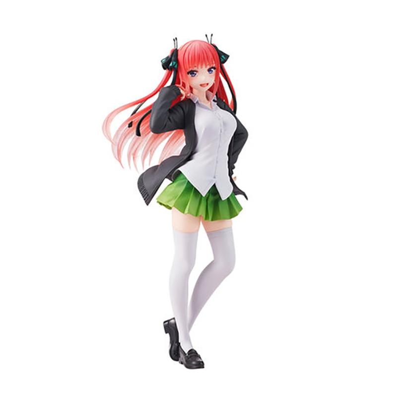 Non-Toxic 10-18Cm Yotsuba Anime Cute Nakano Nino Figurine The Quintessential Quintuplets Figure Cat Nakano Miku Figure Pvc Collection Toys